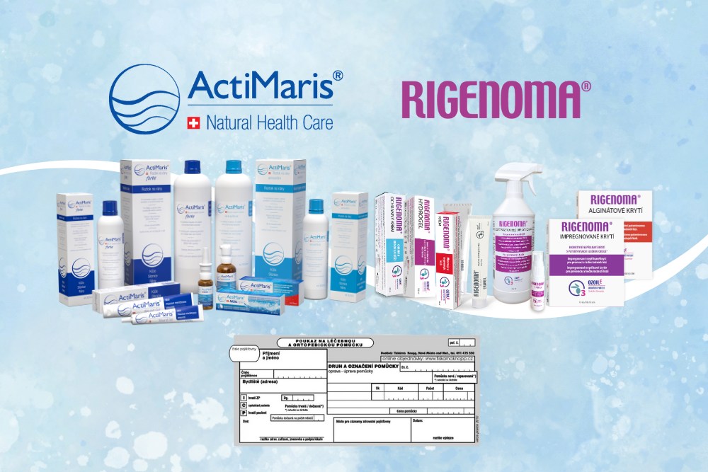 Jak si nechat předepsat ActiMaris a RIGENOMA na poukaz lékařem?