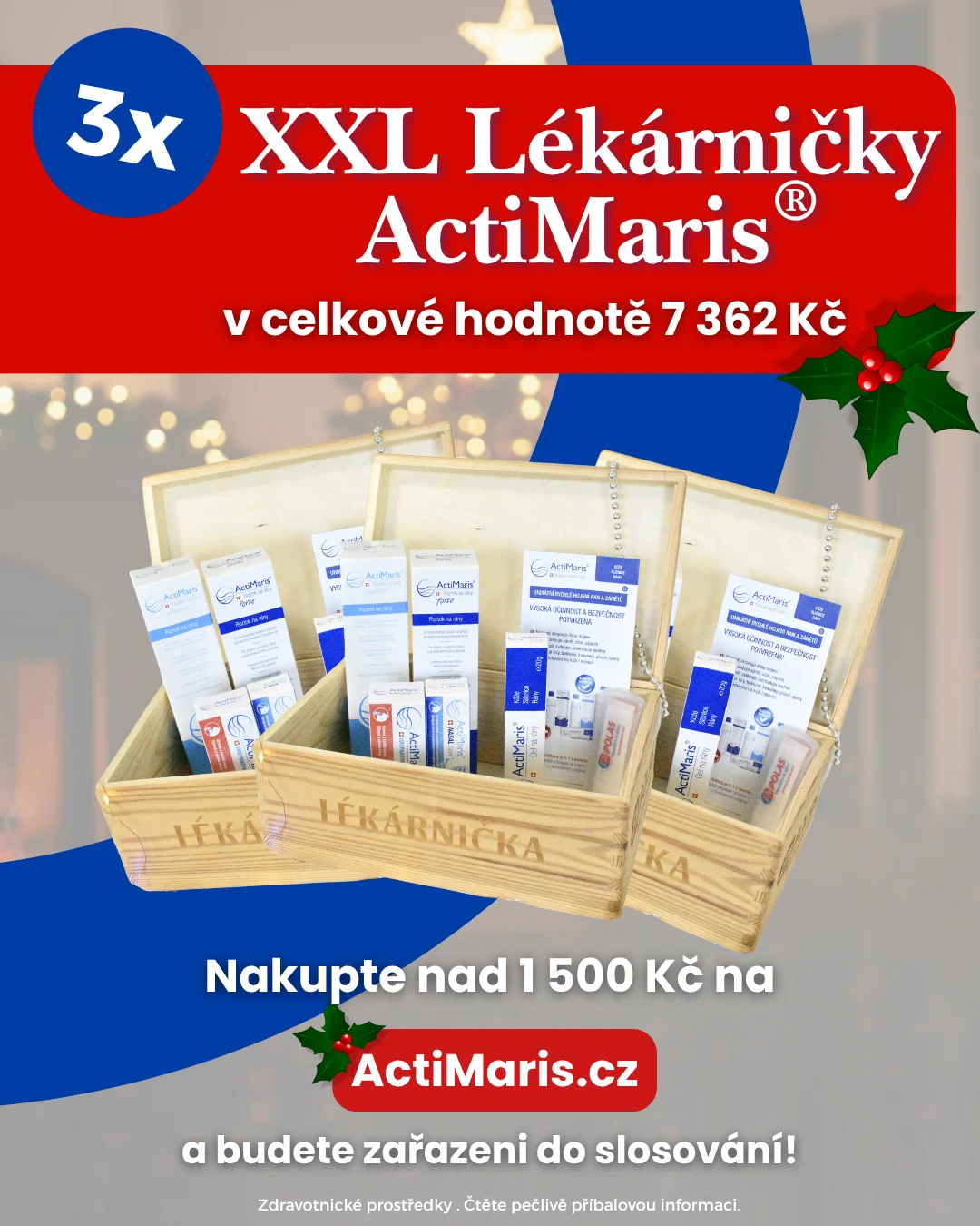 3x XXL lékárnička pro podporu hojení v hodnotě 6 258 Kč ve vánoční soutěži