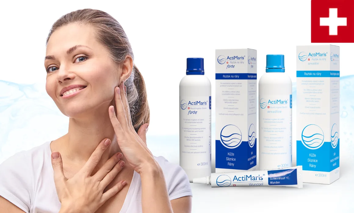 spokojená paní po používání produktů actimaris na hojení akné