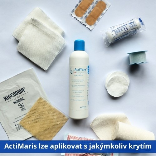 ActiMaris sensitiv jako součást každé lékárničky. Rychlá pomoc v případě poranění, odřenin či pro výplachy a kloktání.
