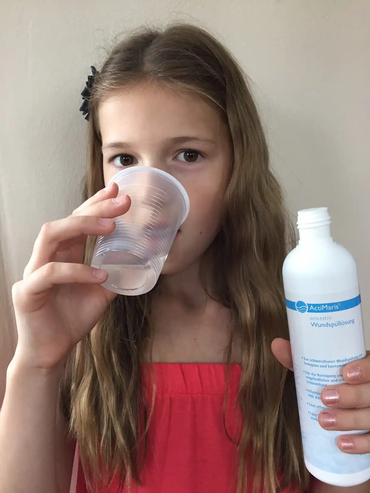 Výplach úst pomocí ActiMaris